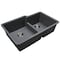 Msi Black Double Bowl 32in X 21in Quartz Undermount 60/40 Kitchen Sink ZOR-QTZ-DBSNK-0104 - alternate 4